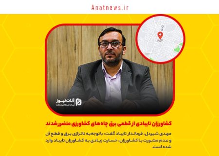 کشاورزان تایبادی از قطعی برق چاه‌های کشاورزی متضرر شدند