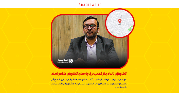 کشاورزان تایبادی از قطعی برق چاه‌های کشاورزی متضرر شدند