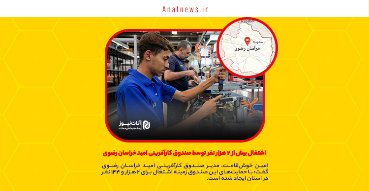 اشتغال بیش از ۲ هزار نفر توسط صندوق کارآفرینی امید خراسان رضوی