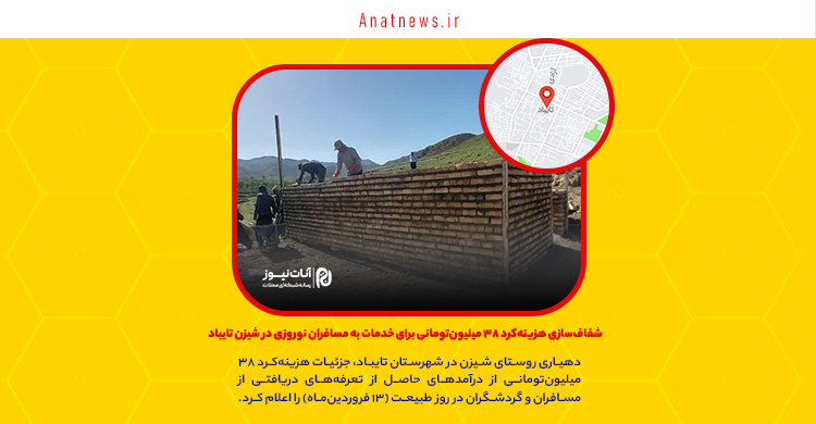 شفاف‌سازی هزینه‌کرد ۳۸ میلیون‌تومانی برای خدمات به مسافران نوروزی در شیزن تایباد