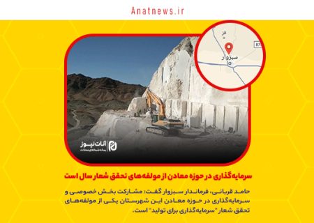 سرمایه‌گذاری در حوزه معادن از مولفه‌های تحقق شعار سال است