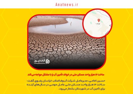 ساخت ۱۲ هزار واحد مسکن ملی در خواف تأمین آب را با مشکل مواجه می‌کند