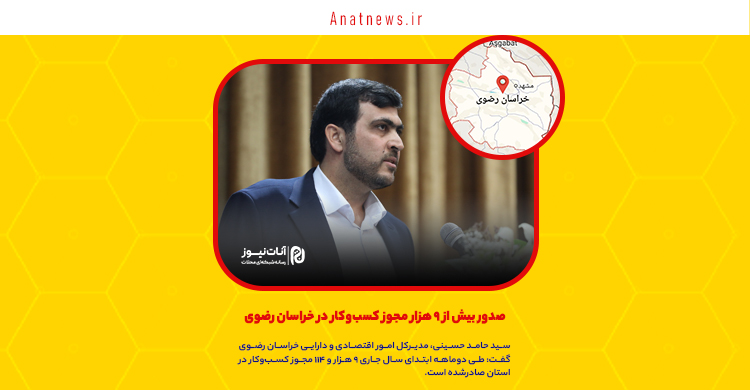 صدور بیش از ۹ هزار مجوز کسب‌وکار در خراسان رضوی