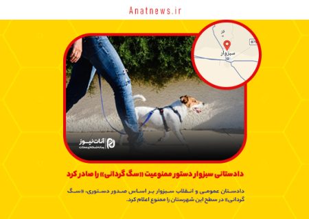 دادستانی سبزوار دستور ممنوعیت «سگ گردانی» را صادر کرد