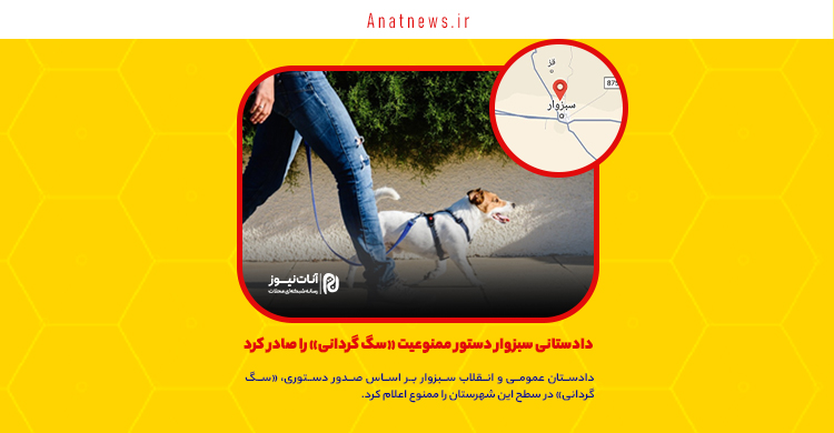 دادستانی سبزوار دستور ممنوعیت «سگ گردانی» را صادر کرد