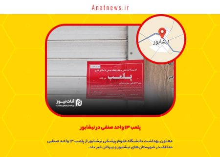 پلمب ۱۳ واحد صنفی در نیشابور
