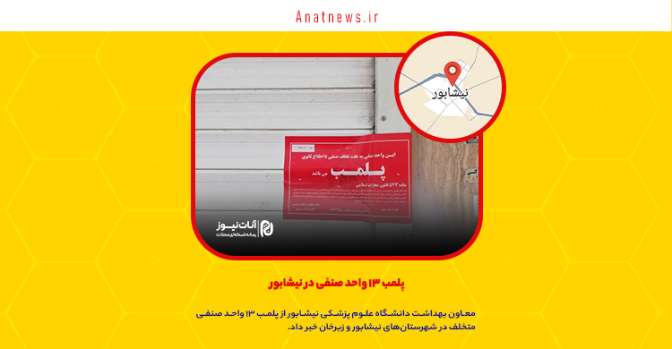 پلمب ۱۳ واحد صنفی در نیشابور