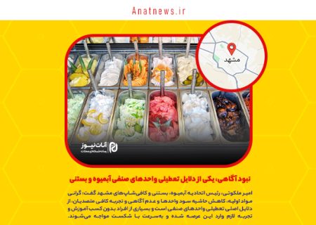 نبود آگاهی، یکی از دلایل تعطیلی واحدهای صنفی آبمیوه و بستنی