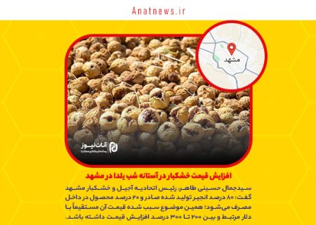 افزایش قیمت خشکبار در آستانه شب یلدا در مشهد