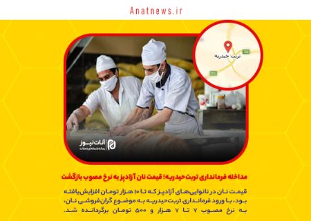 مداخله فرمانداری تربت‌حیدریه؛ قیمت نان آزادپز به نرخ مصوب بازگشت