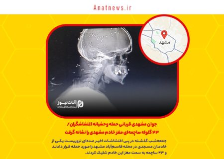 جوان مشهدی قربانی حمله وحشیانه اغتشاشگران/ ۴۳ گلوله ساچمه‌ای مغز خادم مشهدی را نشانه گرفت