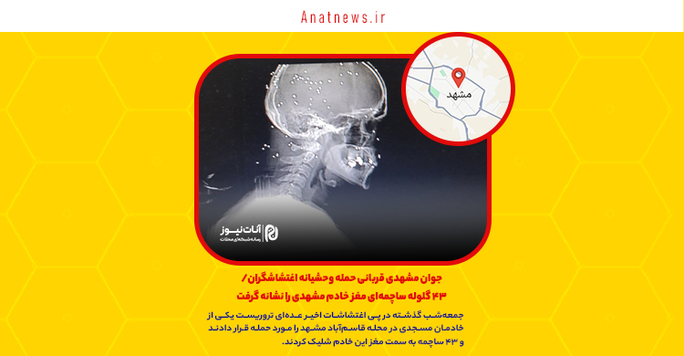جوان مشهدی قربانی حمله وحشیانه اغتشاشگران/ ۴۳ گلوله ساچمهای مغز خادم مشهدی را نشانه گرفت